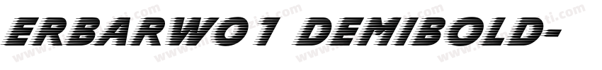 ErbarW01 DemiBold字体转换